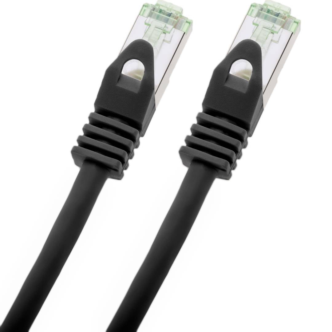 Cable de red ethernet Cat. 8.1 S/FTP de 0.5 m de color negro