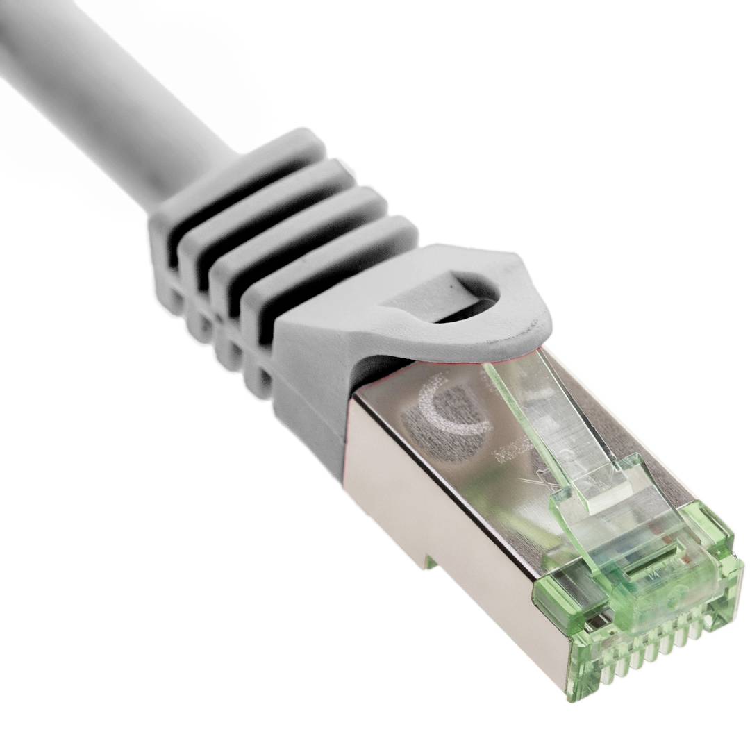 Cable de red ethernet Cat. 8.1 S/FTP de 0.5 m de color gris