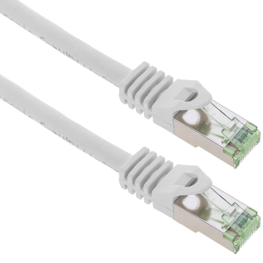 Cable de red ethernet Cat. 8.1 S/FTP de 1 m de color blanco