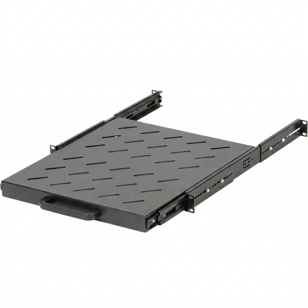 Bandeja telescópica ajustable para armario rack 19' de 1U y fondo 350mm