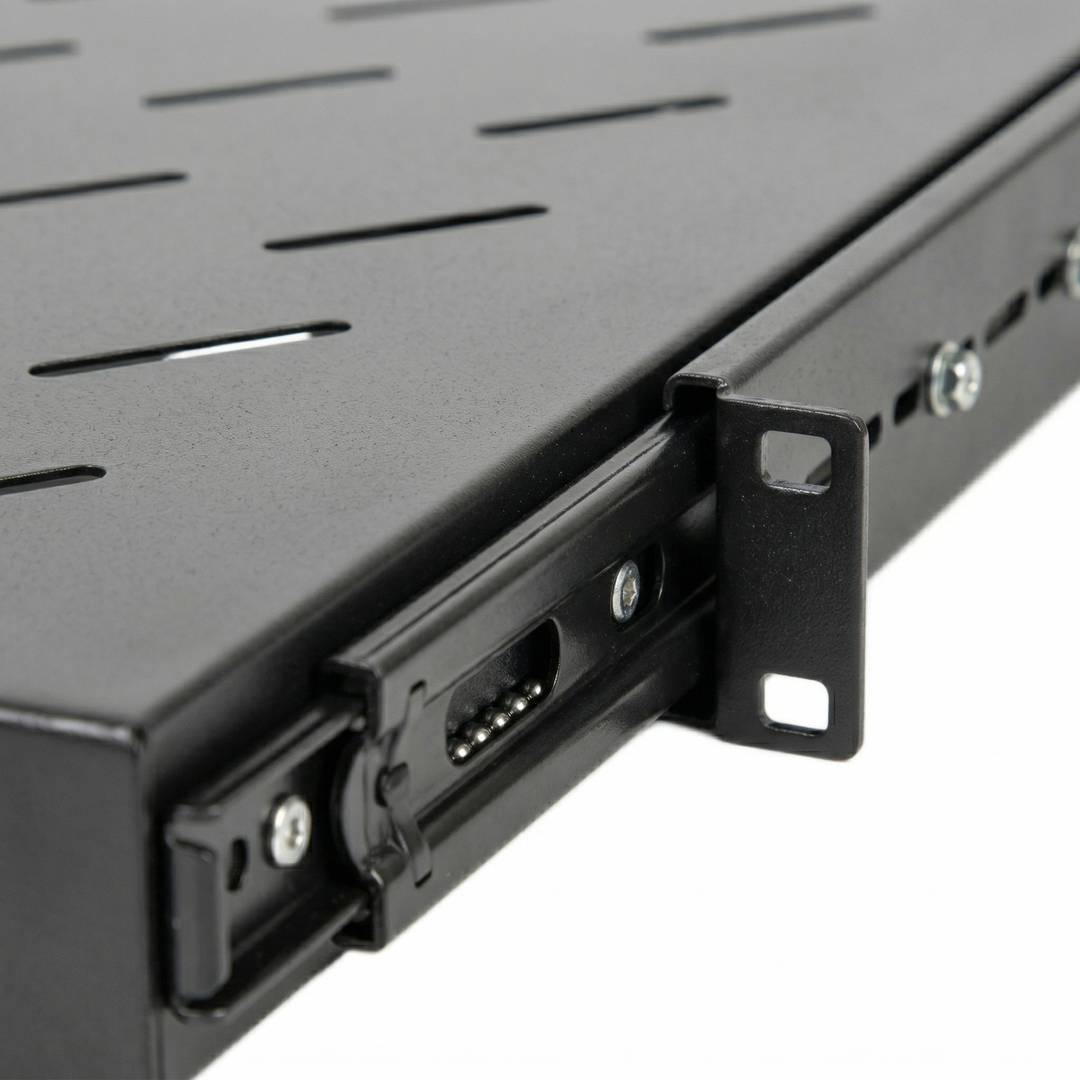 Bandeja telescópica ajustable para armario rack 19' de 1U y fondo 350mm