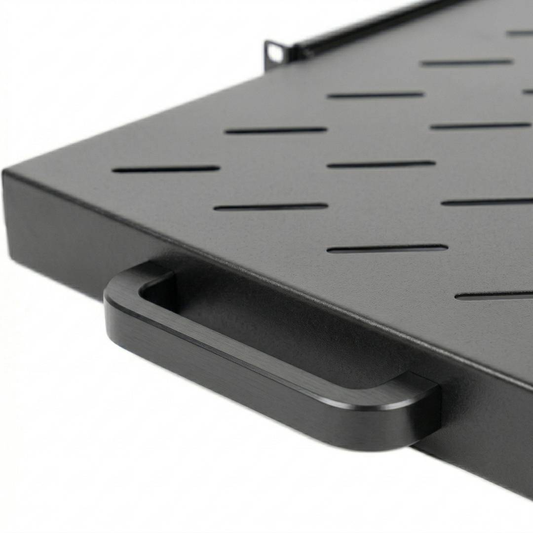 Bandeja telescópica ajustable para armario rack 19' de 1U y fondo 350mm