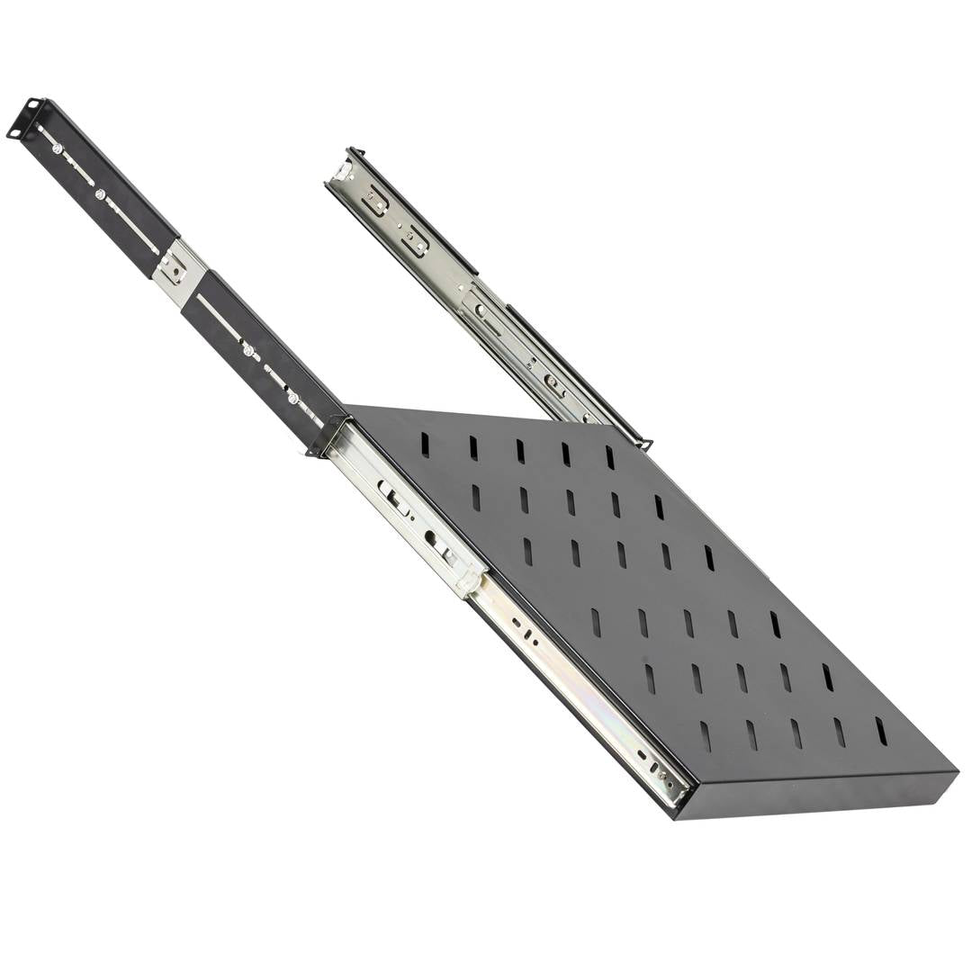 Bandeja telescópica ajustable para armario rack 19' de 1U y fondo 350mm