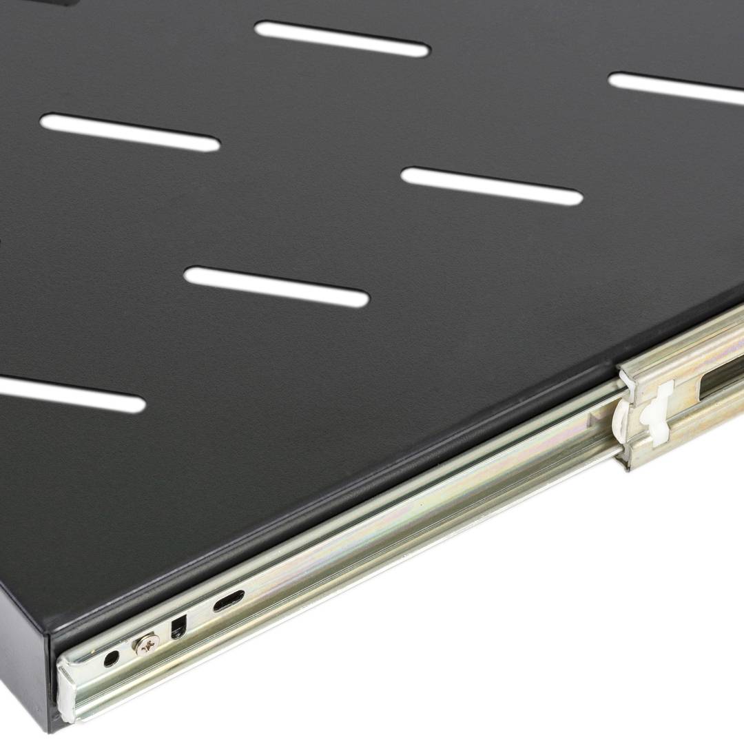 Bandeja telescópica ajustable para armario rack 19' de 1U y fondo 470mm