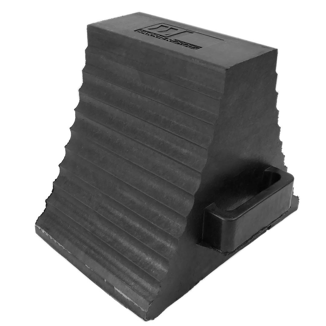 Calzo de goma para coches y camiones. Cuña de ruedas doble para autocaravanas
