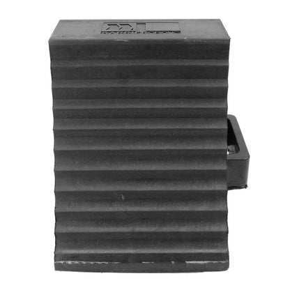 Calzo de goma para coches y camiones. Cuña de ruedas doble para autocaravanas