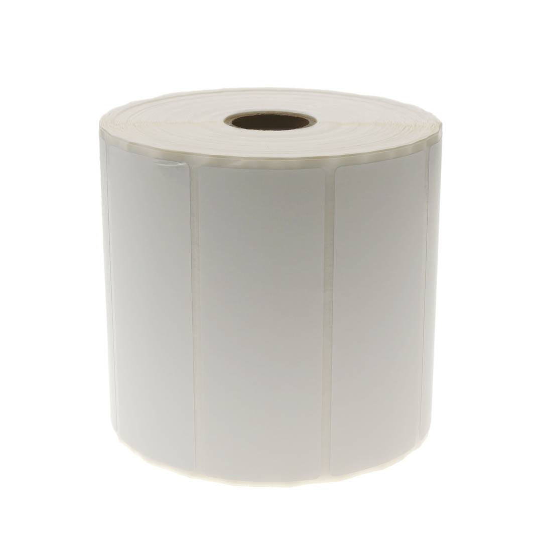 Rollo bobina de 1600 etiquetas adhesivas para impresora transferencia térmica 101.6x38.1mm