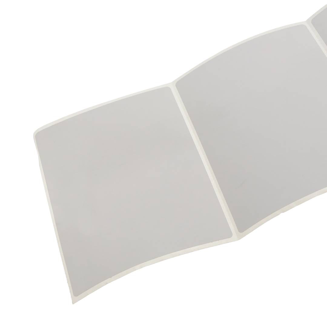 Rollo bobina de 350 etiquetas adhesivas para impresora transferencia térmica 101.6x101.6mm
