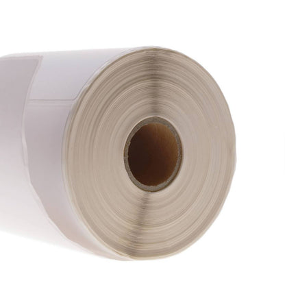 Rollo bobina de 350 etiquetas adhesivas para impresora transferencia térmica 101.6x101.6mm