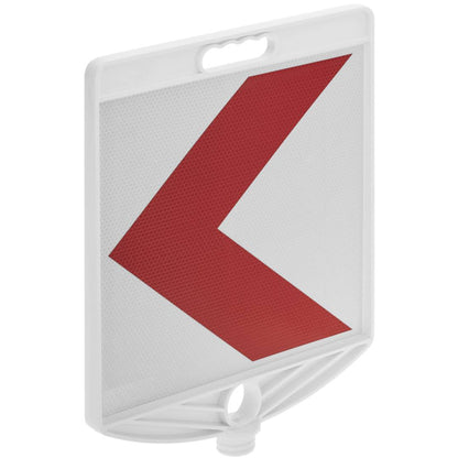 Señal de tráfico reflectante para poste de prevención de curva a izquierda 280mm