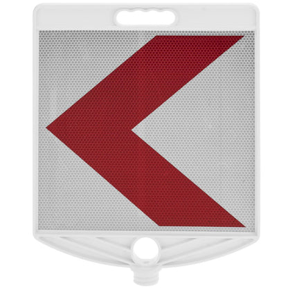 Señal de tráfico reflectante para poste de prevención de curva a izquierda 280mm