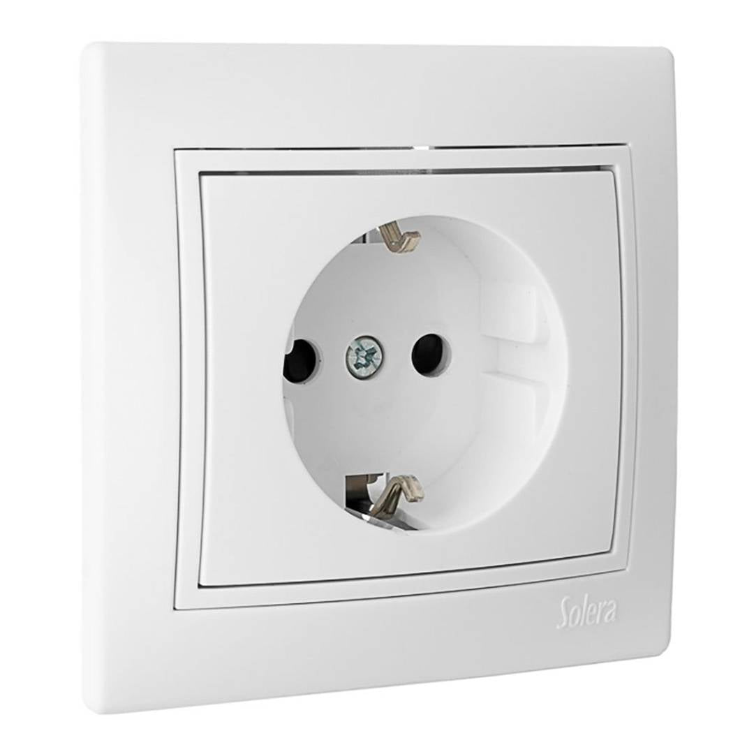 Base fija de empotrar de 2P+T 16A 250V Solera ERP60U