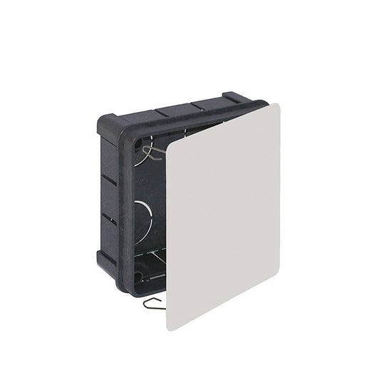 Caja empotrada de registro eléctrico cuadrada 100x100x45mm Solera 562