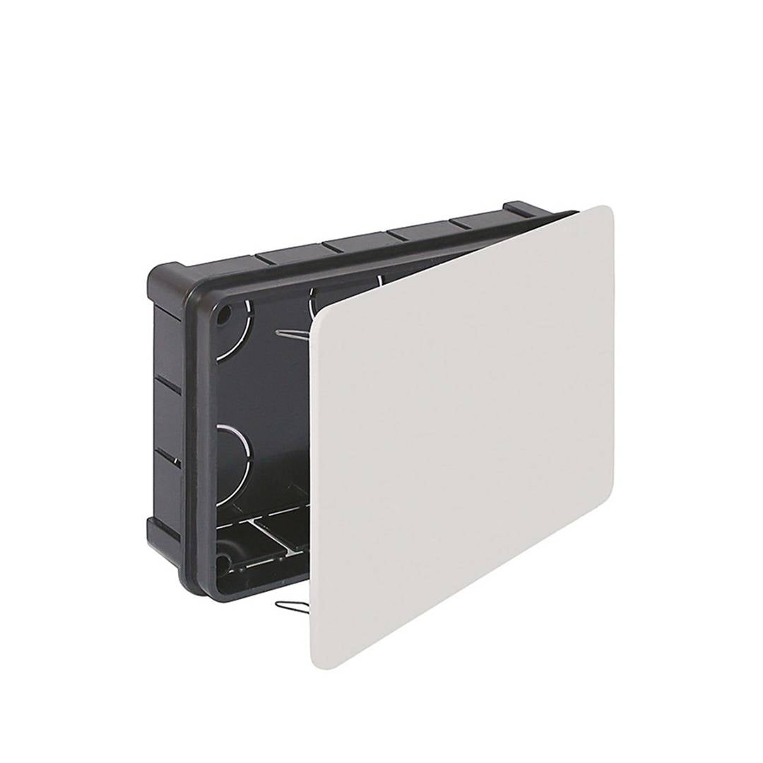 Caja empotrada de registro eléctrico rectangular 160x100x50mm Solera 563