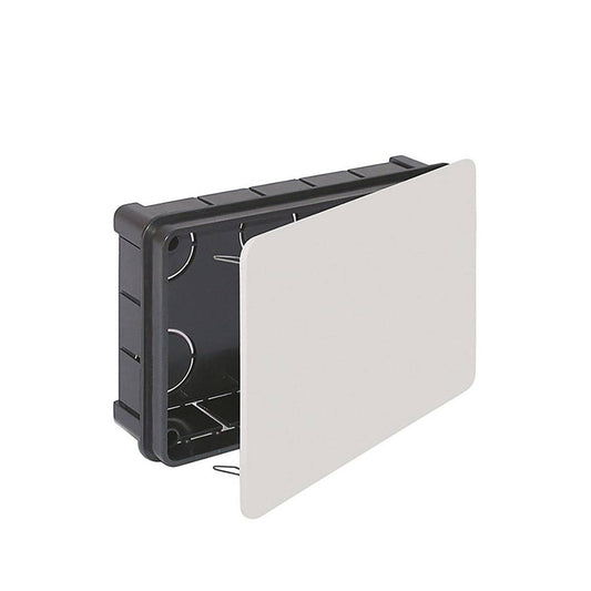 Caja empotrada de registro eléctrico rectangular 160x100x50mm Solera 563