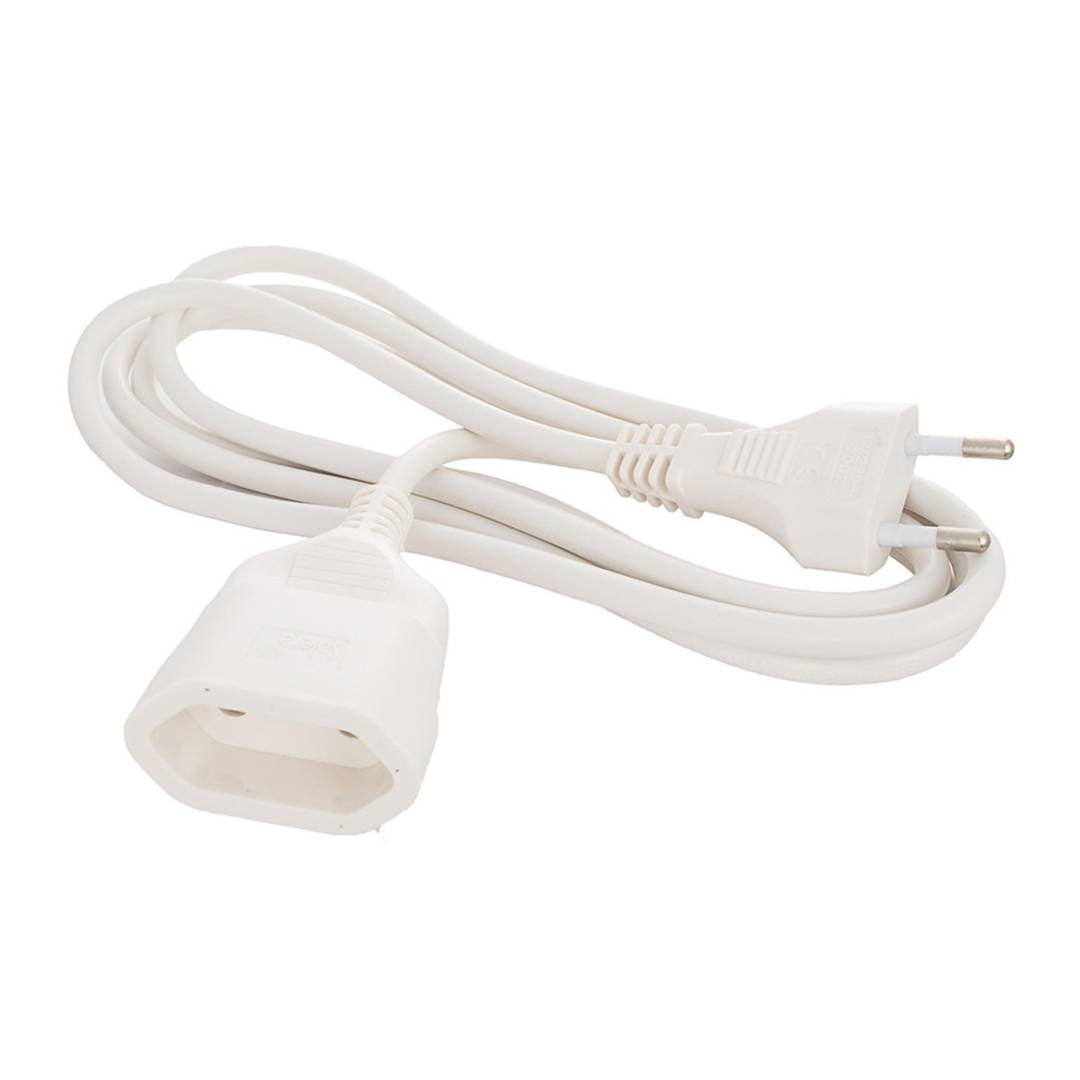 Alargador enchufe de 2m de largo color blanco Solera 23198