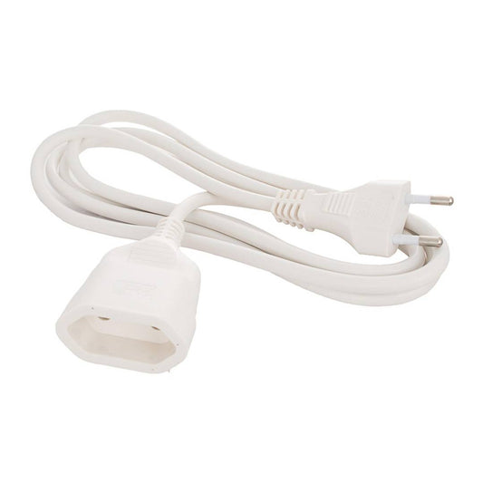 Alargador enchufe de 2m de largo color blanco Solera 23198