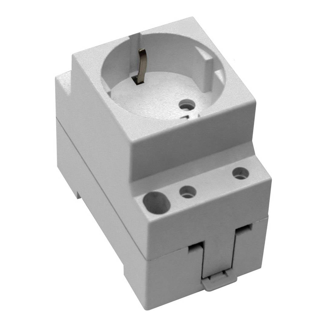 Base para perfil de 1 enchufe schuko tipo TL 2P+T 16A 250V Solera 99