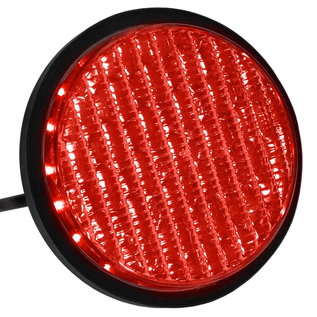 Luz LED para semáforo IP65 100mm de 12-24V rojo