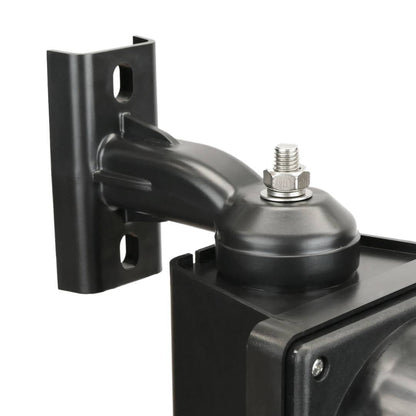 Semáforo para interior y exterior IP65 negro de 2 x 100mm de 220V con luces LED verde y roja