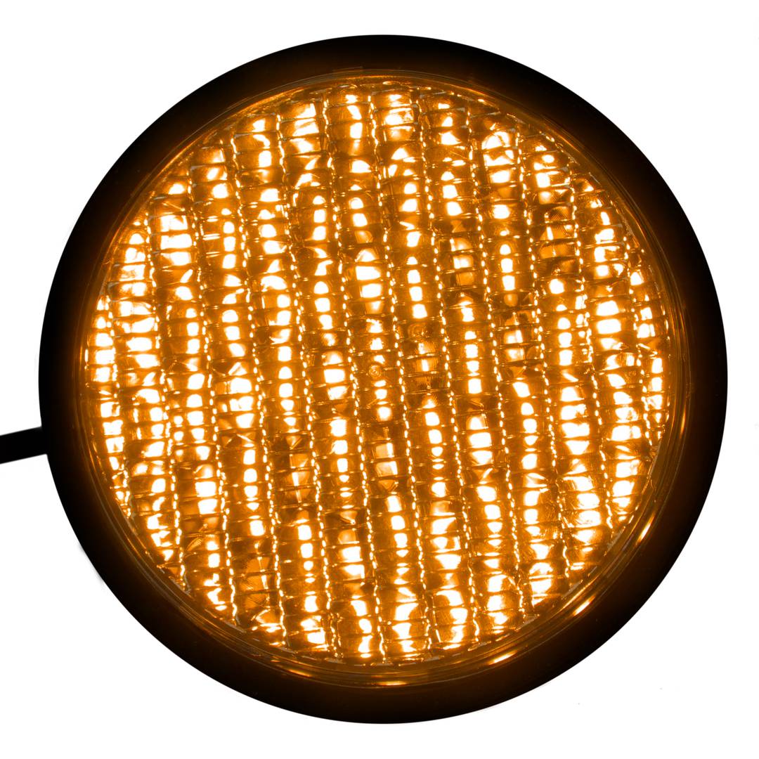 Luz LED para semáforo IP65 100mm de 220VAC amarillo