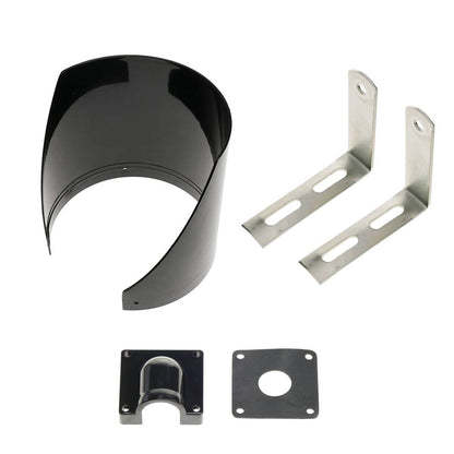 Semáforo para interior y exterior IP65 negro de 3 x 200mm de 220V con luces LED verde ambar y roja