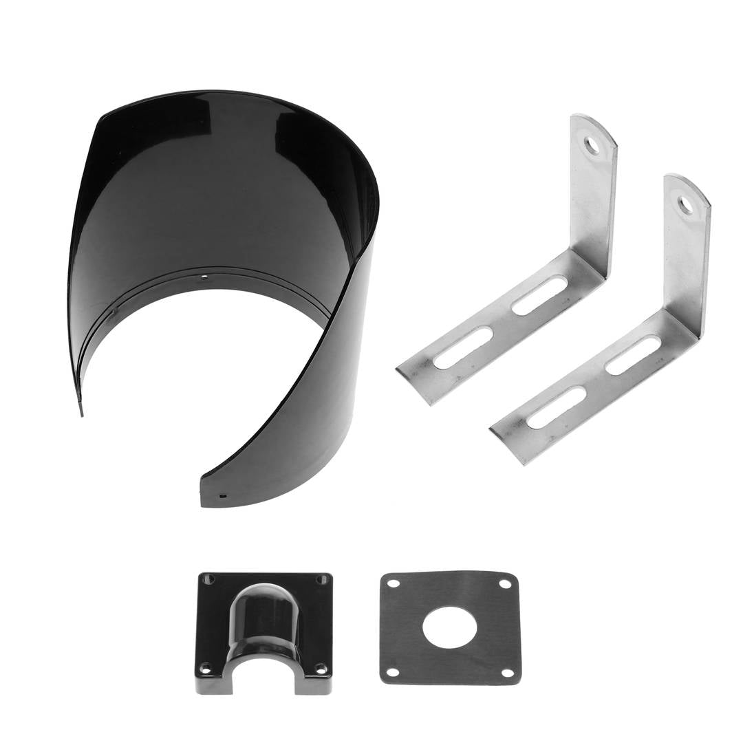 Semáforo para interior y exterior IP65 negro de 2 x 200mm de 220V con verde y roja para peatones