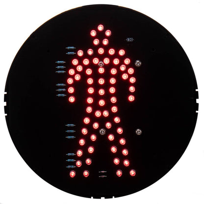 Luz LED para semáforo IP65 200mm de 220VAC peatón rojo