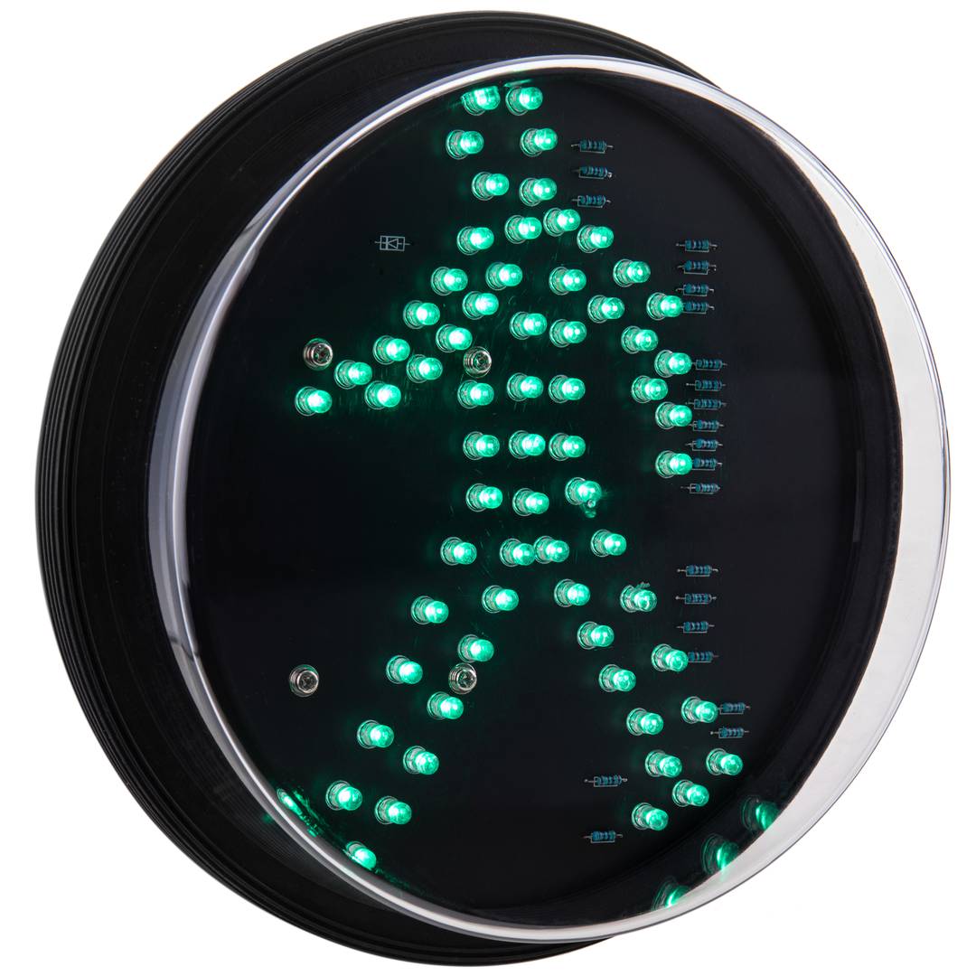 Luz LED para semáforo IP65 200mm de 220VAC peatón verde