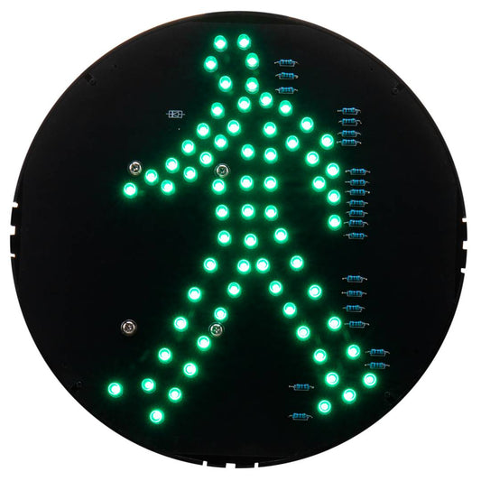 Luz LED para semáforo IP65 200mm de 220VAC peatón verde