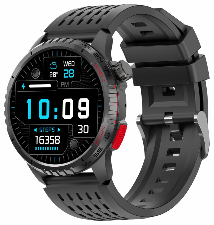 Denver SWG-345B 3,63 cm (1.43'') AMOLED Digital 466 x 466 Pixeles Negro GPS (satelite)