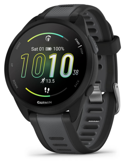 Garmin Forerunner 165 3,05 cm (1.2'') AMOLED Digital 390 x 390 Pixeles Pantalla tactil Negro GPS (satelite)
