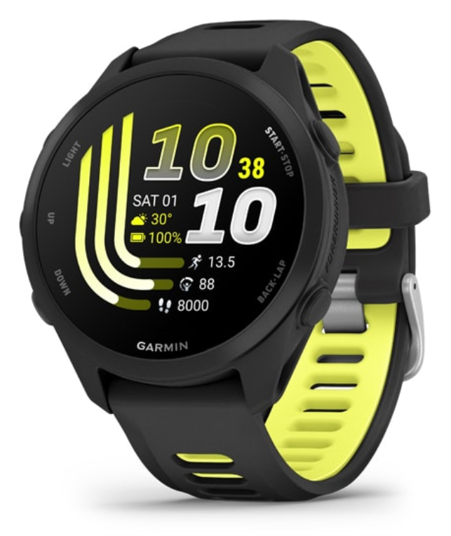 Garmin Forerunner 170 3,05 cm (1.2'') AMOLED 30 mm Digital 390 x 390 Pixeles Pantalla tactil Negro GPS (satelite)
