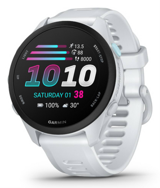Garmin Forerunner 70 3,05 cm (1.2'') AMOLED 43 mm Digital 390 x 390 Pixeles Pantalla tactil Blanco GPS (satelite)