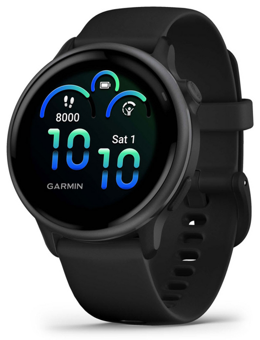 Garmin vivoactive 6 3,05 cm (1.2'') AMOLED 42 mm Digital 390 x 390 Pixeles Pantalla tactil Negro Wifi GPS (satelite)