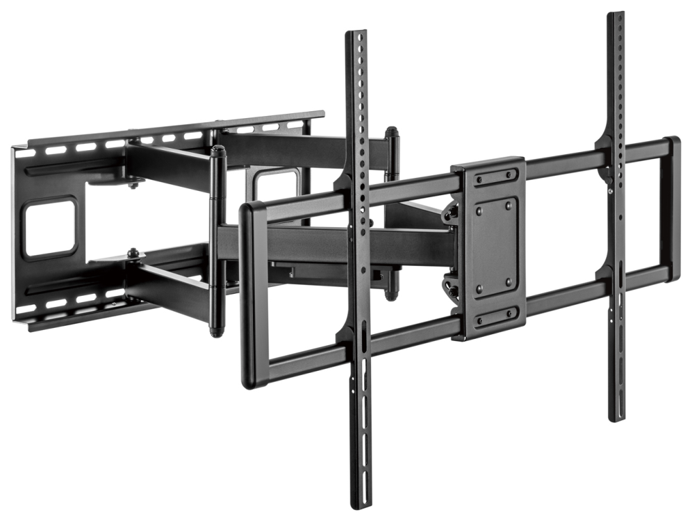 AISENS Soporte Pro Giratorio, Inclinable Y Nivelable Para Monitor/tv 120kg De 60-120, Negro