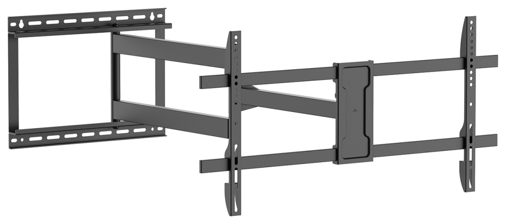 AISENS Soporte Pro Giratorio, Inclinable y Nivelable para Monitor/TV 50kg de 43''-80'', Negro