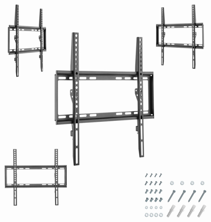 Gembird WM-55F-04 soporte para TV 139,7 cm (55'') Negro