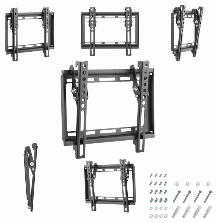 Gembird WM-42T-04 soporte para TV 106,7 cm (42'') Negro