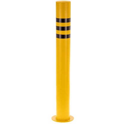 Pilona bolardo de acero con base clavada 76x600mm