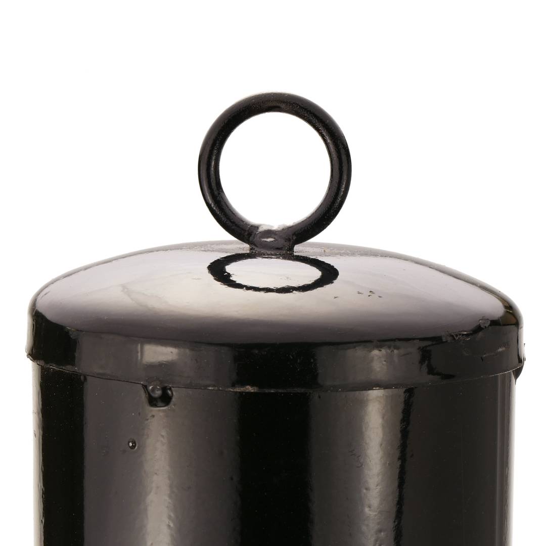 Pilona bolardo de metal con base clavada 12x51 cm 1-pack