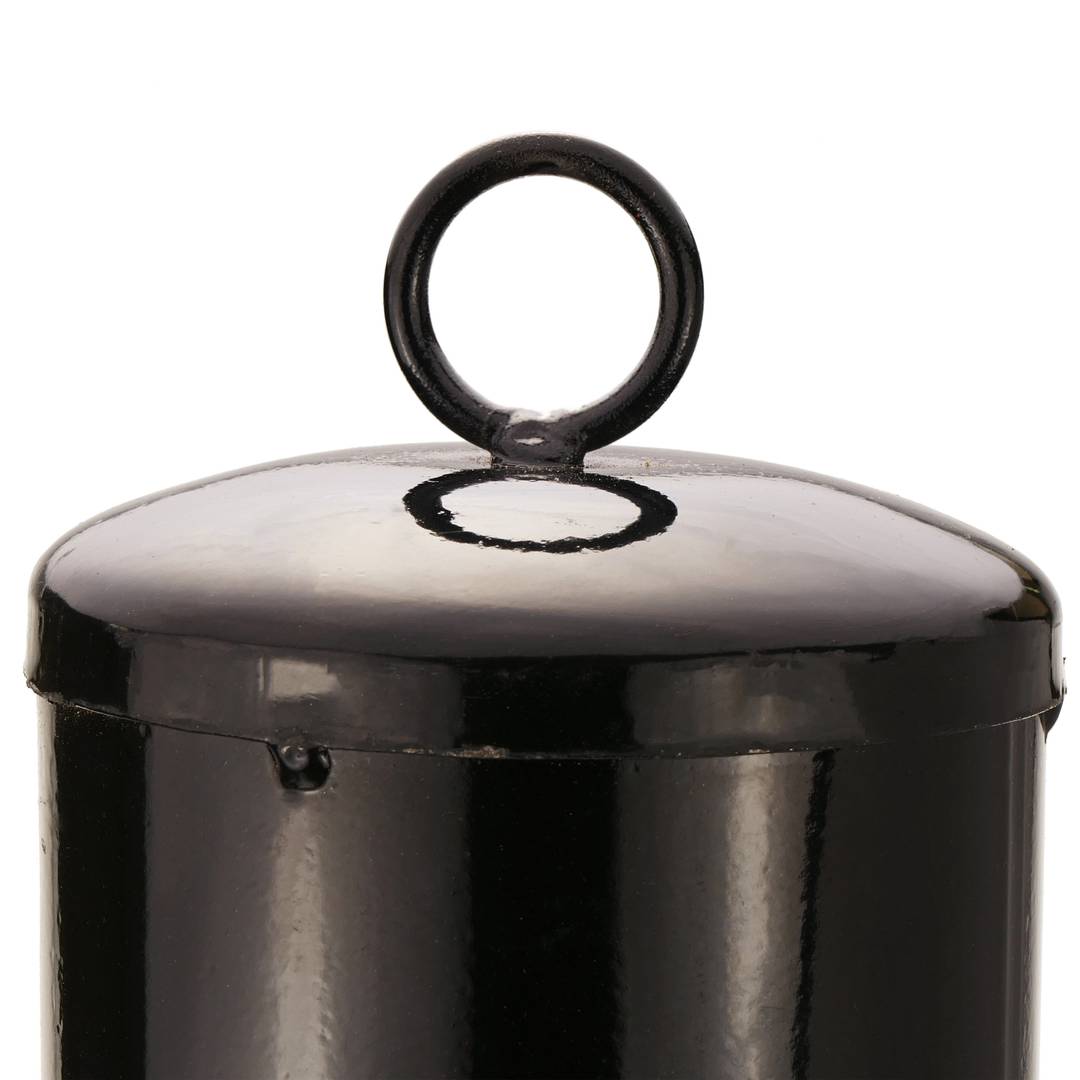 Pilona bolardo de metal con base removible 12x50 cm 1-pack
