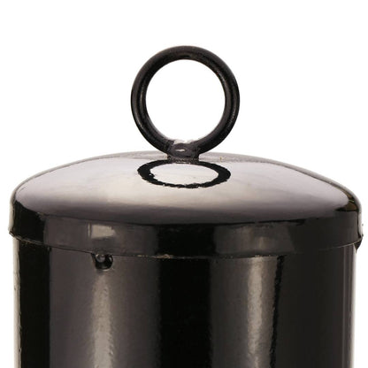 Pilona bolardo de metal con base removible 12x50 cm 1-pack