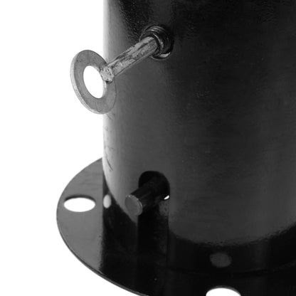 Pilona bolardo de metal con base removible 12x50 cm 1-pack