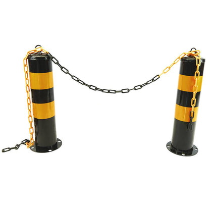 Pilona bolardo de metal con base removible 12x50 cm 1-pack