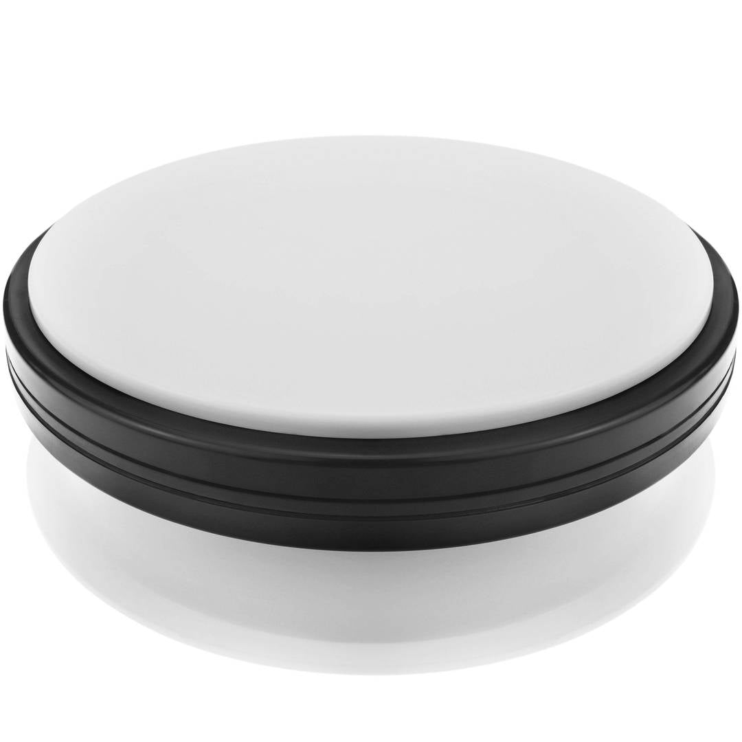 Base giratoria eléctrica de 15 cm. Plataforma rotatoria de color blanco