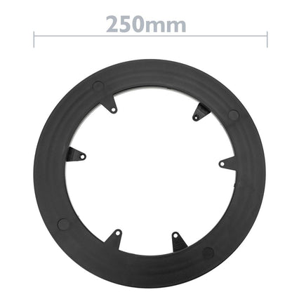 Base giratoria manual de 25 cm y 30 kg de carga. Plataforma rotatoria de color negro.