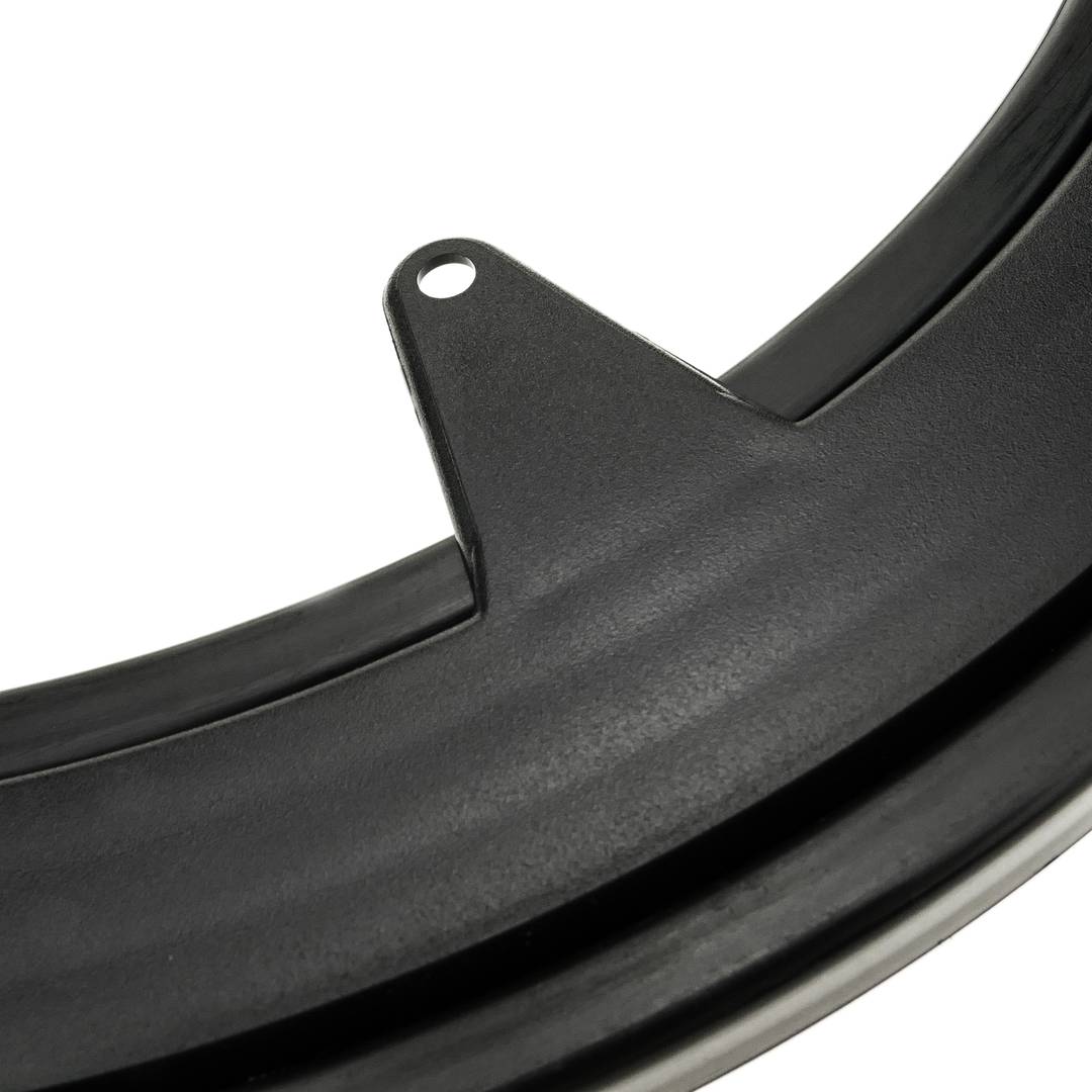 Base giratoria manual de 25 cm y 30 kg de carga. Plataforma rotatoria de color negro.