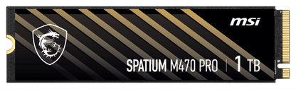 MSI Spatium M470 PRO PCIe 4.0 NVMe M.2 1TB PCI Express 4.0 3D NAND