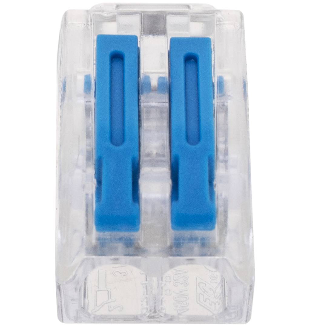 Bloque conector de empalme de 2 tomas para cable 2,5mm (5 Pack)